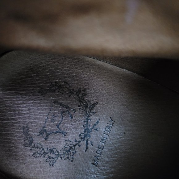 DEL TORO RED LEATHER QUILTED HIGH TOP CHUKKA SNEAKER US MENS 12 HIGH TOP - Picture 9 of 14